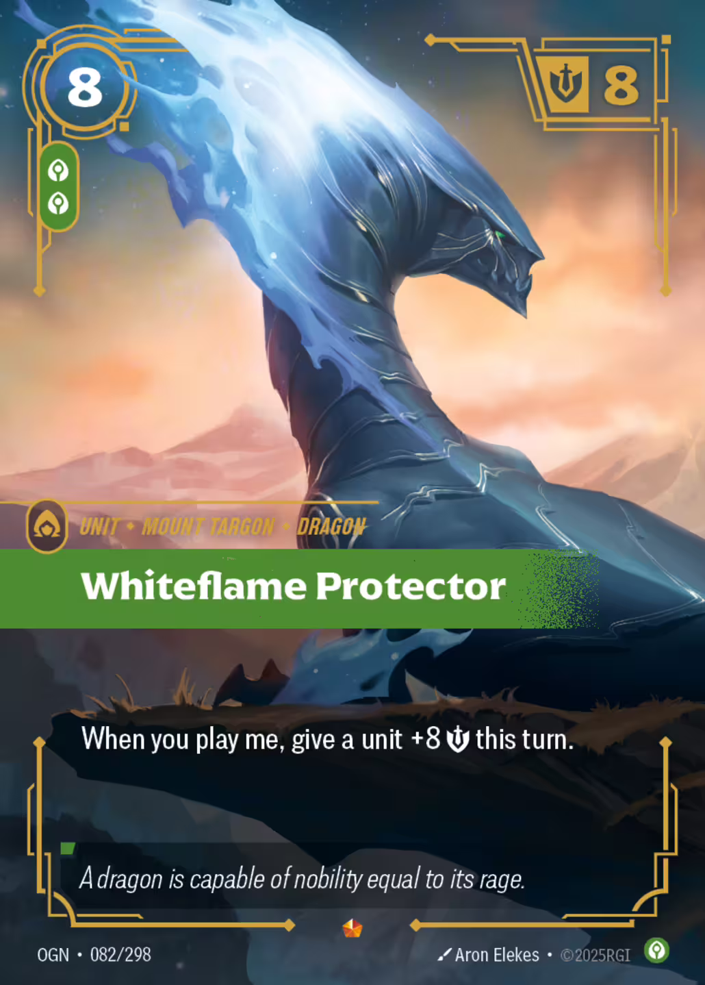 Whiteflame Protector, Origins, Standard printing