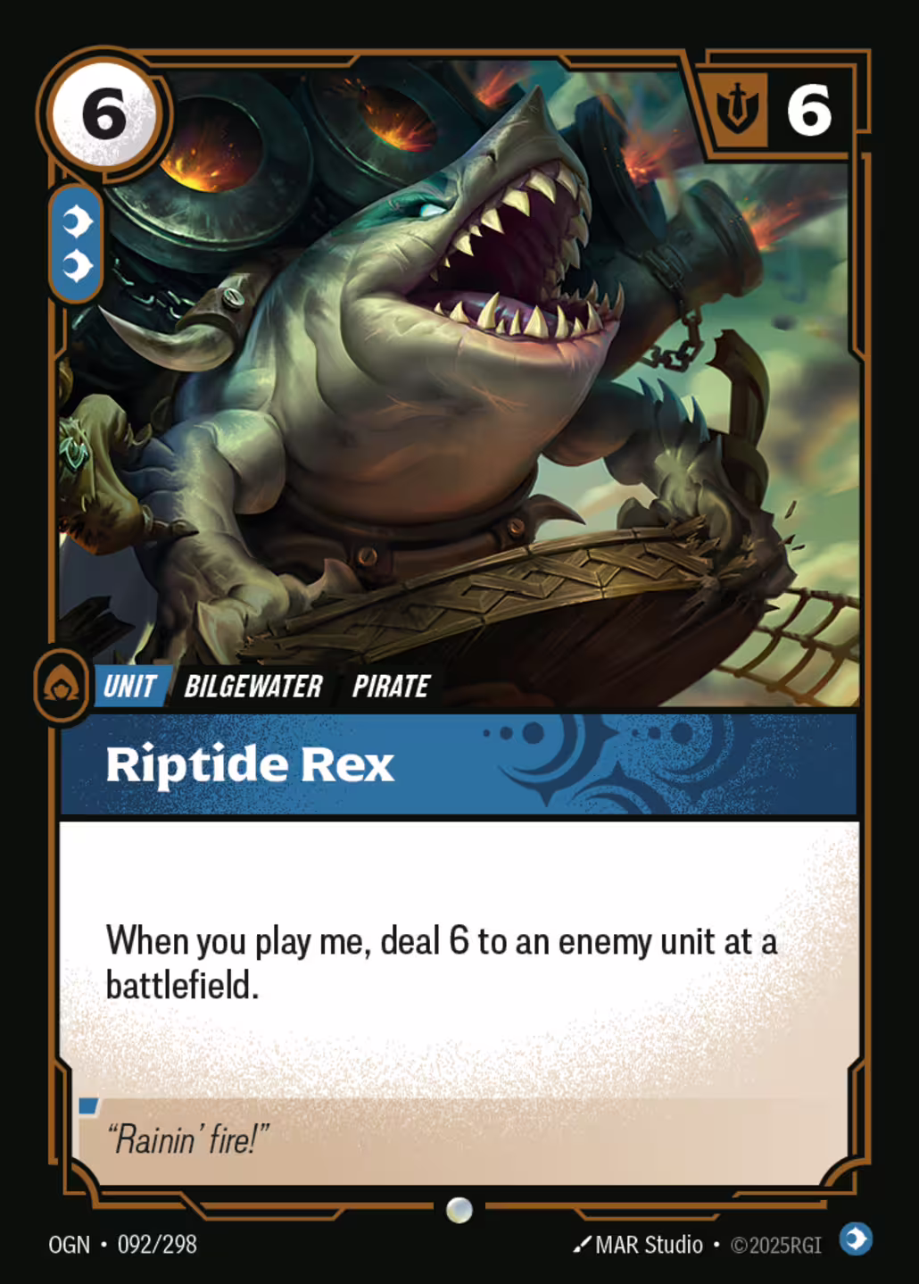Riptide Rex, Origins, Standard printing