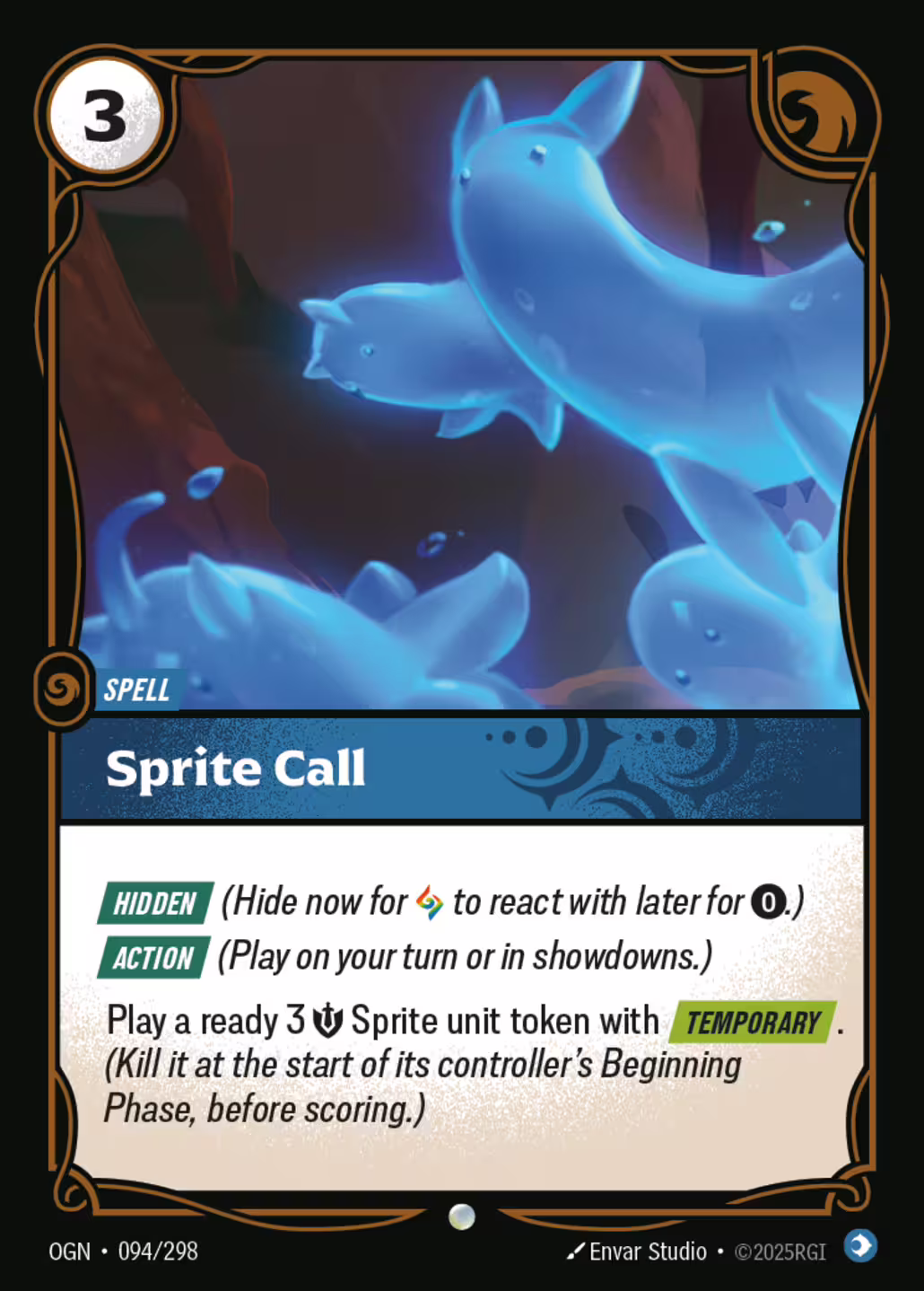 Sprite Call, Origins, Standard printing
