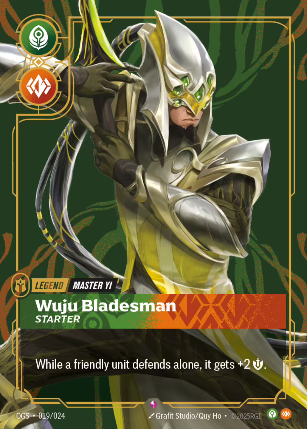 Wuju Bladesman, Origins: Proving Grounds, Standard printing