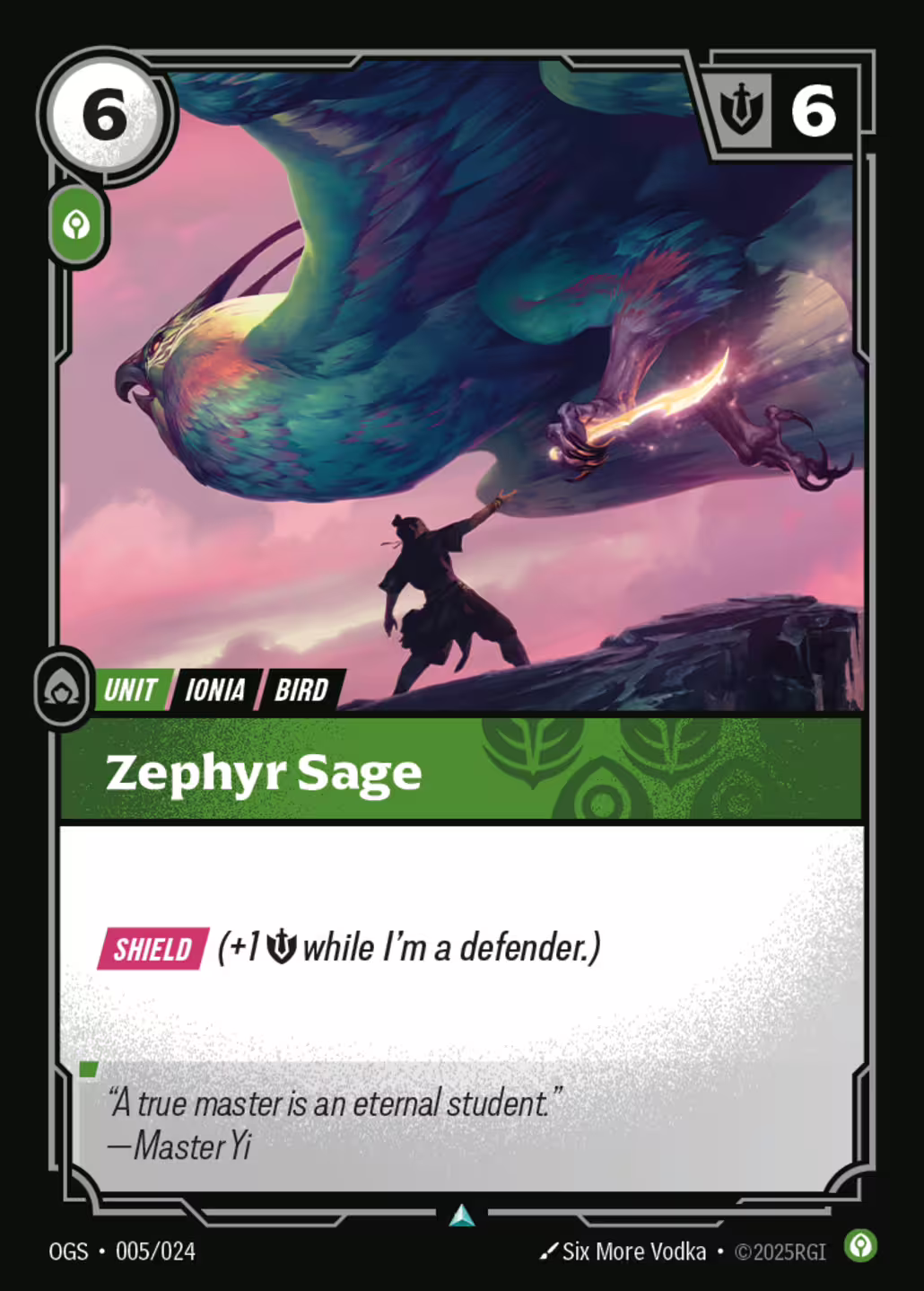 Zephyr Sage, Origins: Proving Grounds, Standard printing