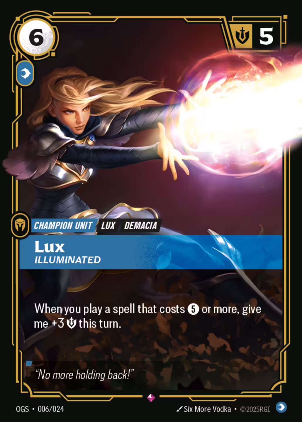 Lux, Illuminated, Origins: Proving Grounds, Standard printing