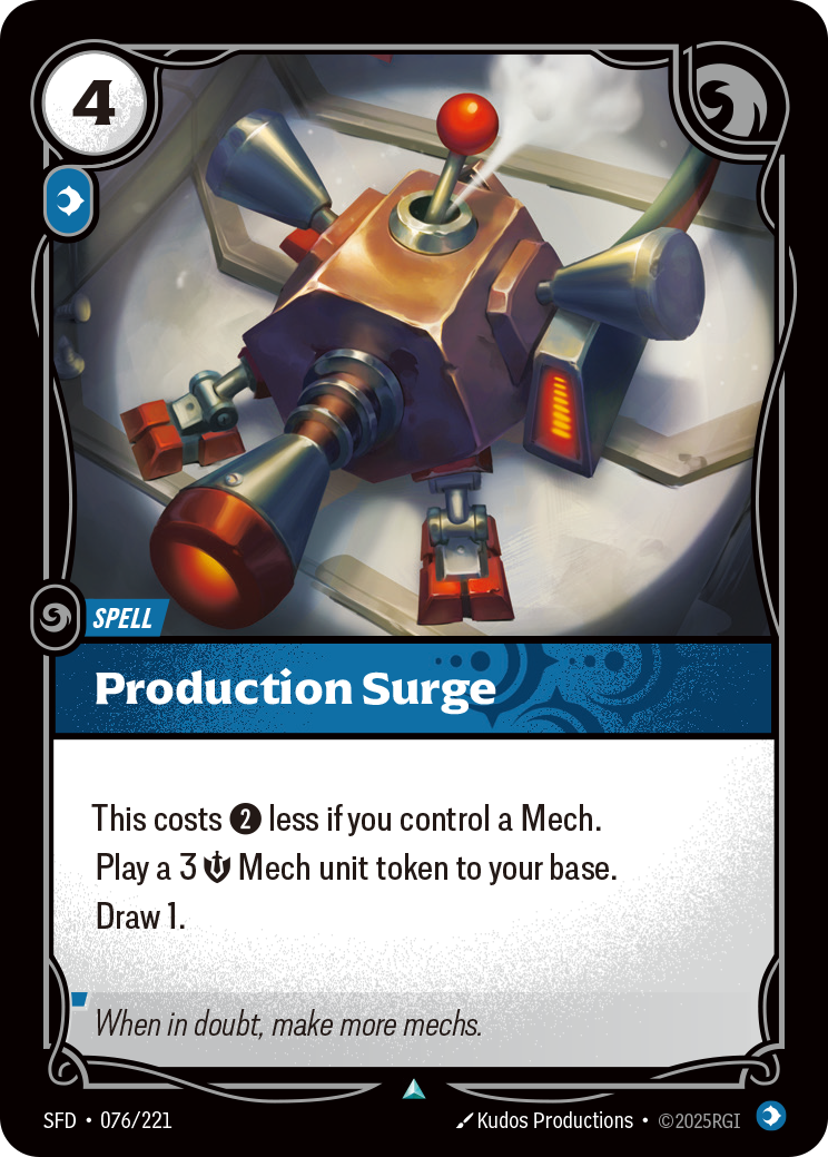 SFD 76, Standard printing